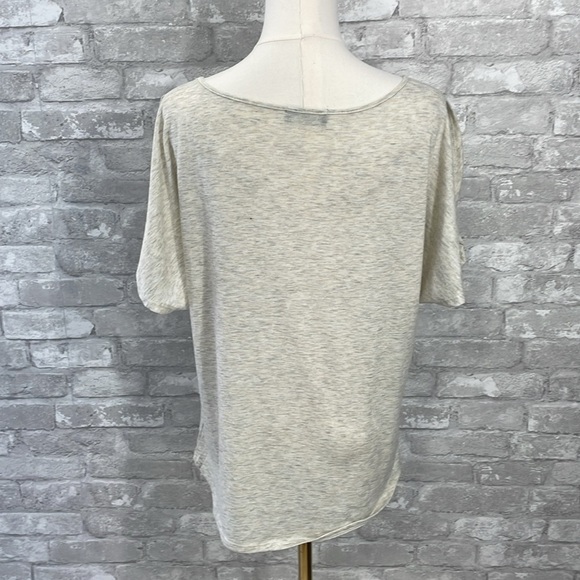 Colette Cream Relaxed Short Sleeve Tee - Picture 4 of 6
